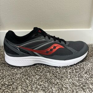 Saucony Cohesion 14 Running Shoes Sneakers S20628-7 Charcoal / Flame Men’s Sz 14